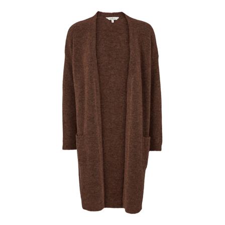 Basic Apparel Claudine Long Cardigan Brun, Dame Cardigans