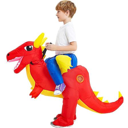 Lasten T-Rex Dinosaurus Ilmapuku Lasten Anime Purim Halloween Joulujuhla Cosplay Asut Puku Asun Pojille Tyt ille lasten koko 3 kids size3 Fit Height 