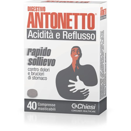 Digestivo Antonetto Acidità e Reflusso 40 Compresse