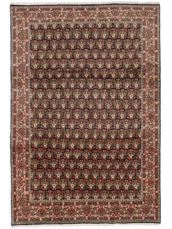 Hand Knotted Bidjar Rug 202X296 Wool Brown/Black