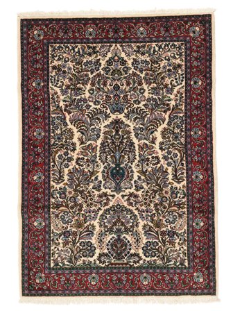 Sarouk Rug 109X156 Black/Brown Wool, Persia