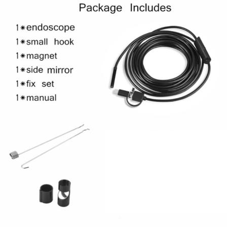 Endoskopkamera USB 720P Endoskopkamera, IP67 Vanntett 8mm P