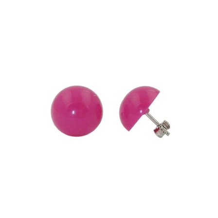 Örhängen Stift Rosa Ros 13mm - Gl00887