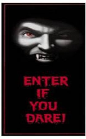 Dørplakat vampyr 69x152 cm