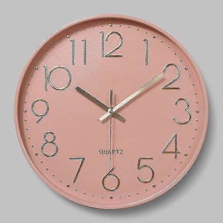 Veggklokke 30 cm Stille Ikke-tikkende Veggklokke Grønn