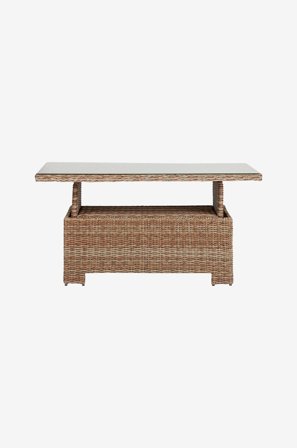 NORDFORM - Trädgårdsbord upp/ned 134x84 cm Gruffudd - Natur - Matbord utomhus - Från Homeroom