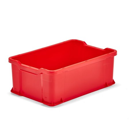 Modulback, 40 liter, 600x400x225 mm, röd