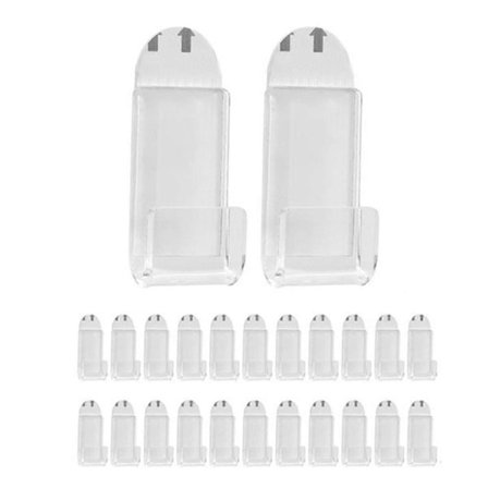 Genomskinlig Vinylskiva Display Hylla Väggfäste, 24st Självhäftande Akryl Album Skiva Väggdisplay