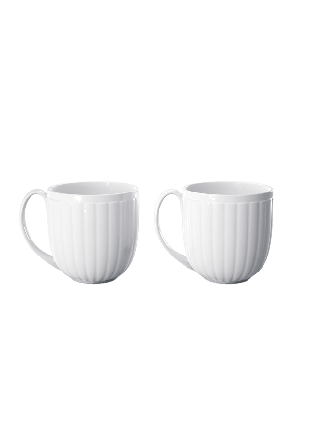 Georg Jensen BERNADOTTE mugg, 2-pack Kök & matlagning Unisex Vit 2ST