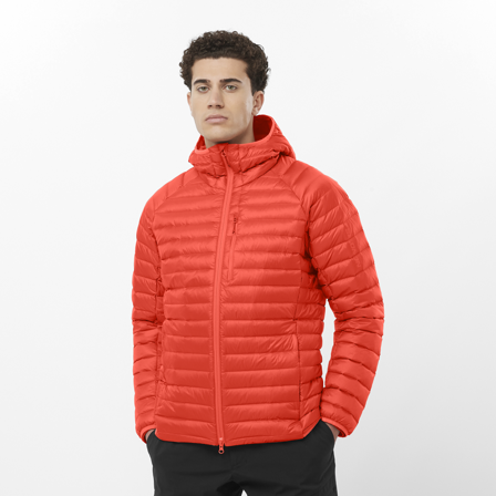 Salomon - veste pour homme Elixir Micro Down Hd M - Cherry Tomato - L