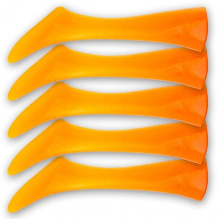 Headbanger Shad 11cm Replacement Tails (5-Pack), Orange