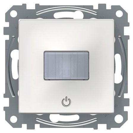 Schneider Electric Exxact Rörelsesensor med tryckknapp Vit, blank, Belysning