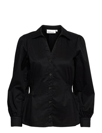 Mojokb Blouse Långärmad Skjorta Svart Karen By Simonsen