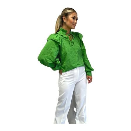 A-View, Dorit blouse Av 3422-1 Groen, Dames, Maat:M,Katoen