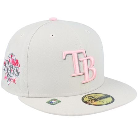 New Era - MLB Beige fitted Caps - Tampa Bay Rays 59FIFTY Mothers Day 23 Beige/Pink Fitted @ Hatstore