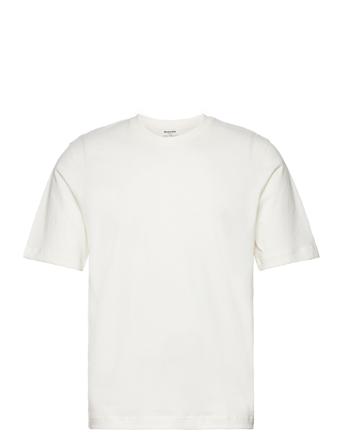 Mid Sleeve Tee Tops T-Kortærmet Skjorte Cream Resteröds