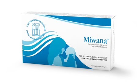Miwana Saltvann engangspipetter, 20 x 5 ml