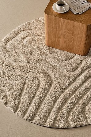 Jotex - Katoenen Vloerkleed Lichtbeige Lichtbeige - SHIV - Koop Katoenen vloerkleed bij Jotex