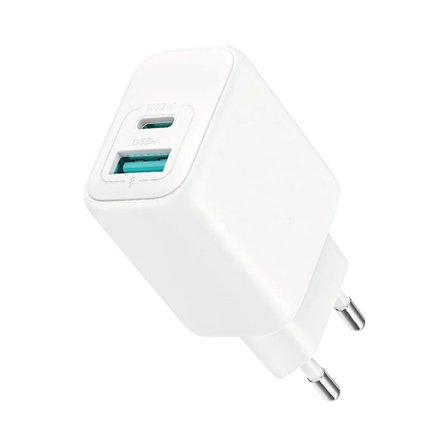 SiGN Quick Charger USB & USB-C, PD & Q.C3.0, 3.5A, 20W - White