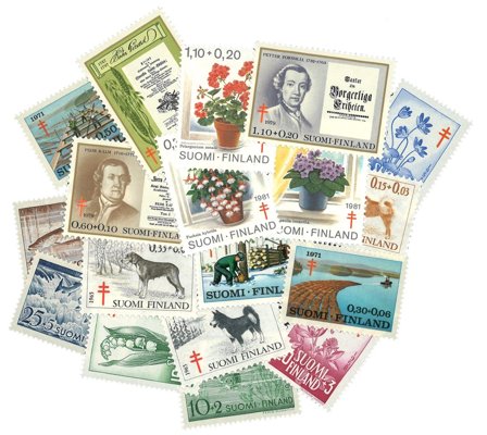 Finland 1955-1981 - Tuberkulose - 18 forskellige frimærker - Postfrisk