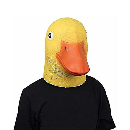 Andemaske Halloween Dyre Deluxe Maske Latex Tema Gul Med Maske