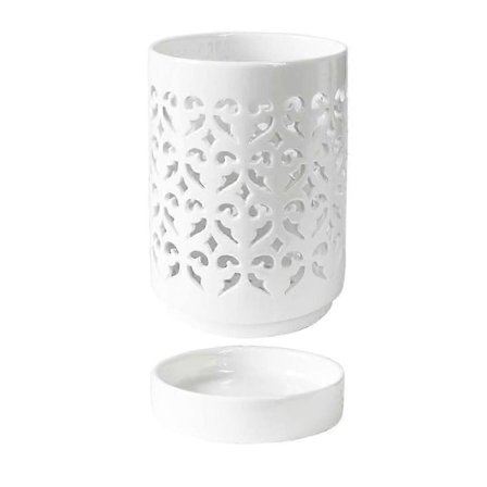 Orkidépotter med huller, 10 cm keramisk orkidépotte kompatibel med ompotning, blomsterpotte til indendørs og udendørs brug