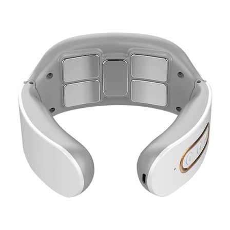 Hals Intelligent Puls Vibrasjonsmassasjeapparat Bærbar Cervikal Ryggsøyle Avslappende Trådløst Hjemmekontor Instrument