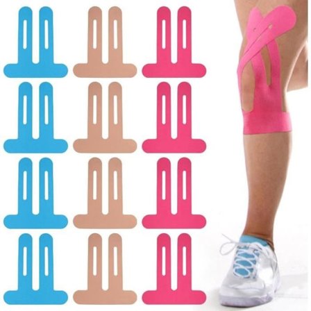 12 STK Kinesiologitape, Kinesiotape, Kinesiologitape, Ferdigkuttet Kinesiologitape