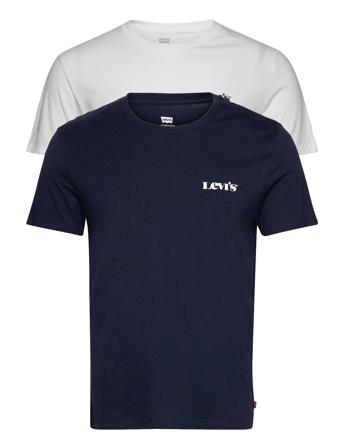 2Pk Crewneck Graphic Mv 2 Pack T-shirt Blå LEVI ́S Men