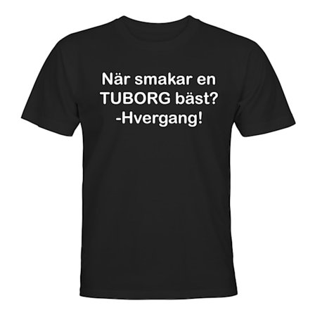 Når Smaker En Tuborg Best - T-SKJORTE - UNISEX
