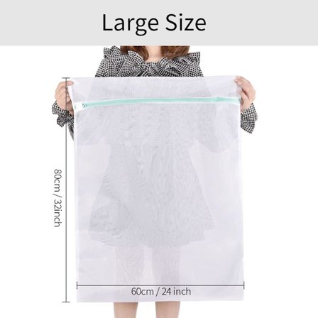 Vaskeposer 60x80cm 2-pak Net Vaskepose Stor Størrelse lucky