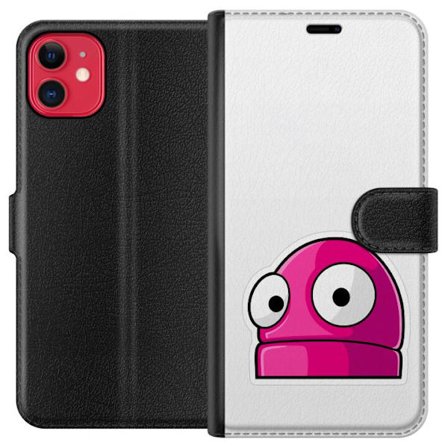 Kompatibel Tegnebogsetui til Apple Apple iPhone 11 Rosa tegneseriefigur med store øjne i legende og humoristisk stil