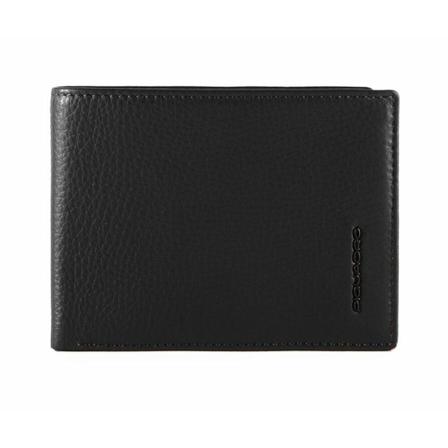Piquadro Pung Pu257Mosr Sort, Herre Punge og Kortholder, Størrelse: ONE Size