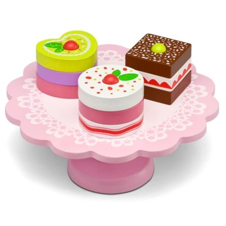 Kakfat med Bakelser i Trä - Micki