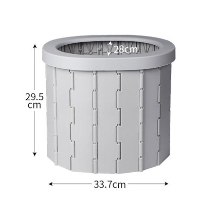 Kokoontaittuva WC Auto-WC HARMAA