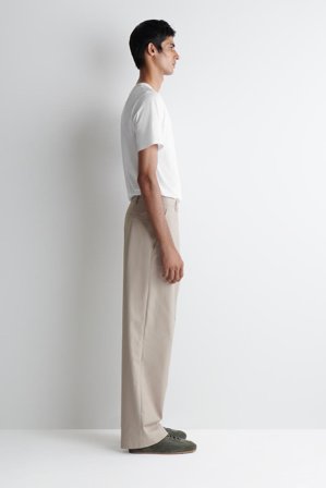 COS Men's Sneakers Minimal In Pelle Scamosciata in Grigio