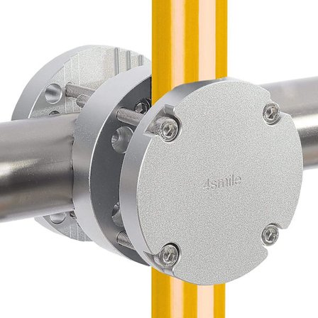 4smile Balkongparasollstativ aluminiumparasollbas för rektangulära parasoller upp till 210x150cm, runda parasoller upp till 270cm