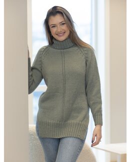 Lankapakkaus Neulepusero Field Vihreä