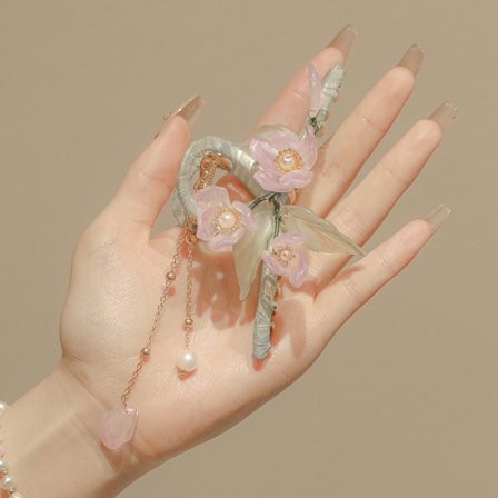 Lotus hårnålar Bakhuvud Shark Clip LILA