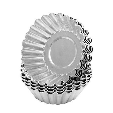 20 stk. Nonstick Æggetærte Metalforet Form Blik Bageværktøj Cupcake Kagekageforme