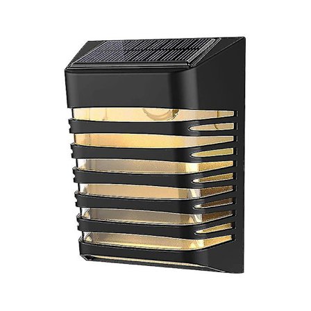 Solcellehegnlys, Solcelle Væglys Dekorativt Udendørs Vandfast, 2 Tilstande Til Have, Hegn, Have, Have, Garage, Trappe, Port, Varmt Lys 1stk-varmt Lys