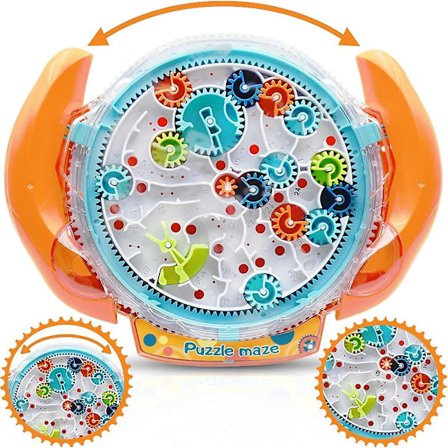 Børns labyrint puslespil legetøj kontrol med to stålkugler, udfordringer spil finmotorik legetøj gaver