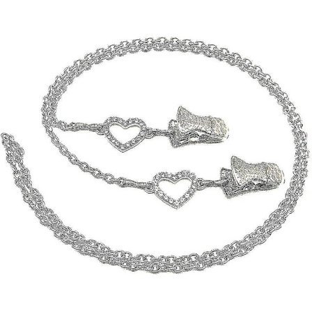 Krystal Rhinestone Hjerte Brillekæder Til Kvinder Brillesnor Holder Lanyard Halskæde Greb Holder