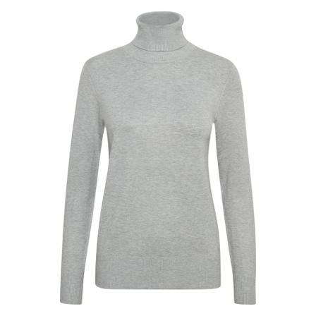 Saint Tropez, Mila SZ Rollneck Pullover Szary, Kobieta, Rozmiar: S