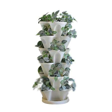 Tredimensionell Fyrbladad Blomkruka (endast 1 kruka och bricka)