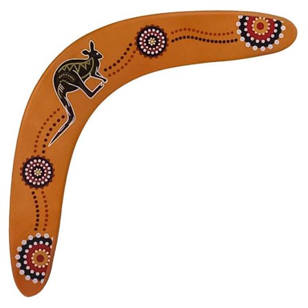 V-formet træboomerang udendørs kastelegetøj til teenagere og voksne