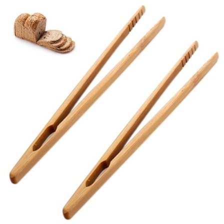 (Drik) Mini brødtang i træ - 2 STK - Køkken - Grill - Grilning