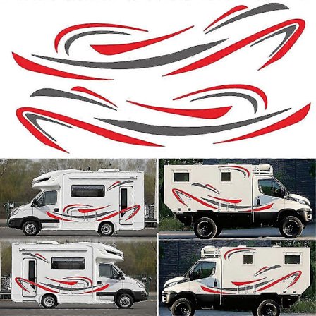 RV Bobil Universal Karosseri Klistremerke DIY Striper For Campingvogn Tilhenger