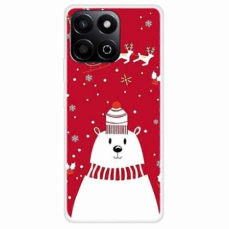 TPU-puhelinkotelo Honor Play 60 Plus 5G/200 Smart 5G/Play 9T/X7c 4G -malleille, juhlava joulukuvio