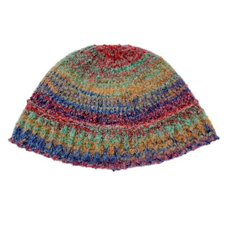 Strikket lue, varm vinter casual heklet lue, fargerik